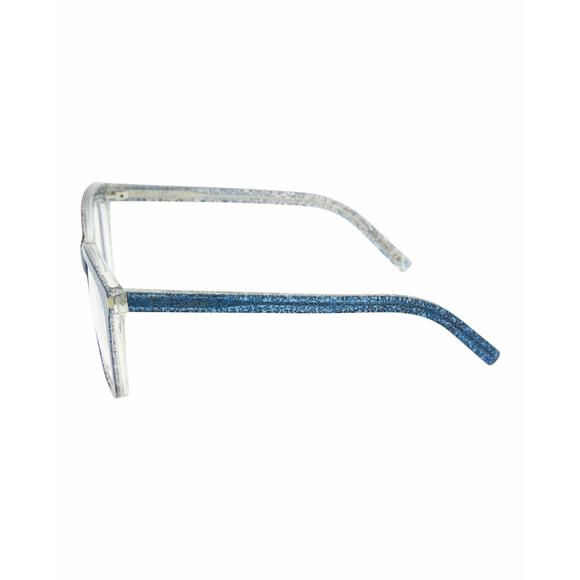 New Saint Laurent SL-166 005 Blue Glitter on Crystal Eyeglasses 51/18/140 main image 9